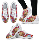 Flower Skull Athletic Shoe