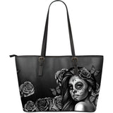Black and White Calavera Tote