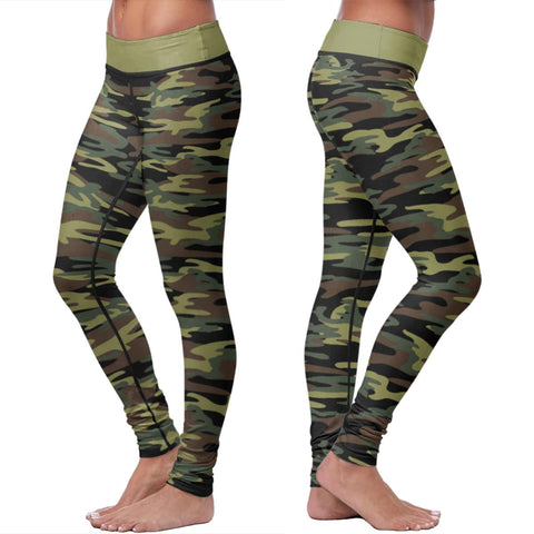 Green Camo Leggings