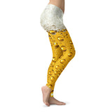 Beer Bubbles and Foam Leggings
