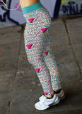 Abstract Memphis Style Leggings