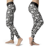 Black Cats and Paws Leggings