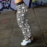 Black Cats and Paws Leggings