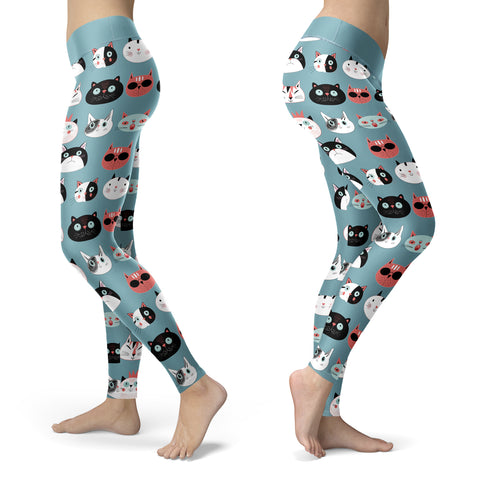 Cat Faces Leggings