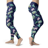 Hippie Vans, Cars and Bicycles with Surf Board Leggings