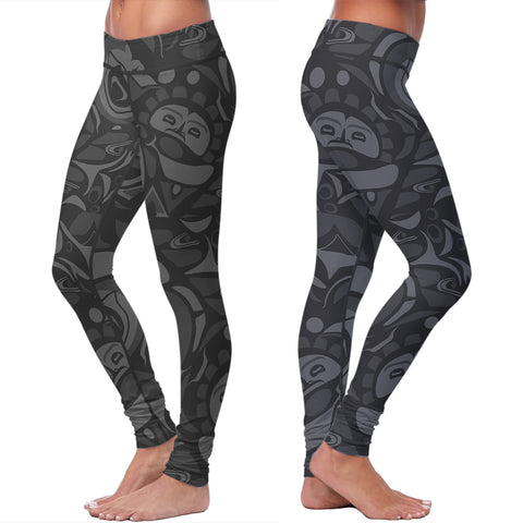 Black Native Pattern Leggings