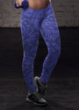 Blue Native Pattern Leggings