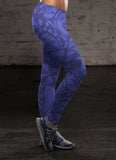 Blue Native Pattern Leggings