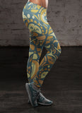 Blue and Orange Native Pattern Leggings