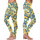 Blue and Orange Native Pattern Leggings