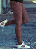 Burgundy Native Pattern Leggings