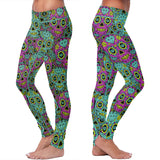 Blue and Purple Sugar Skulls