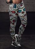 Colorful Sugar Skull Leggings
