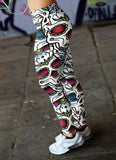 Colorful Sugar Skull Leggings