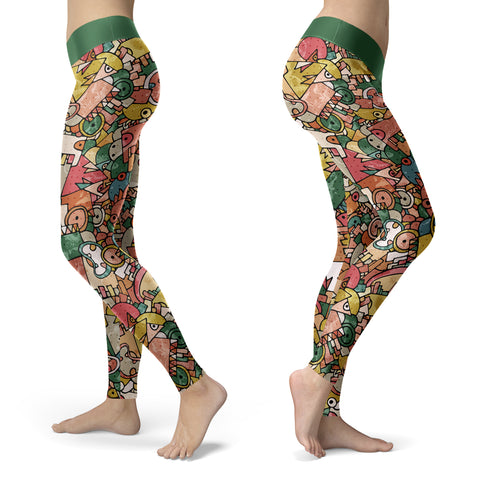 Monster Collage Leggings