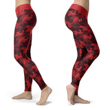 Red Camo Leggings