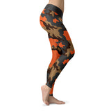 Orange Camo Leggings