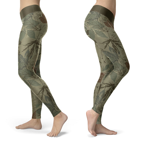 Vintage Leaf Camo Leggings