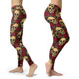 Rose Skull Leggings