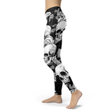 Black and White Skull Leggings