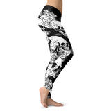 Black and White Skull Leggings