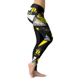 Black and Yellow Triangle Leggings