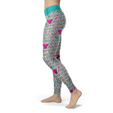 Abstract Memphis Style Leggings