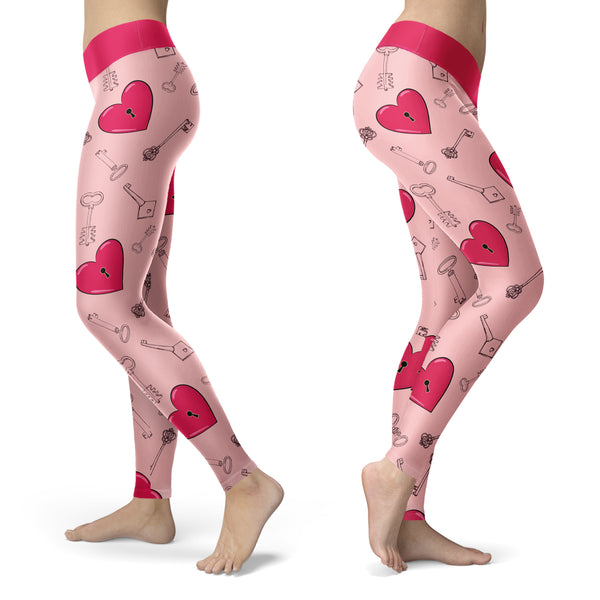 I Love You Rose Leggings – lifeloveandleather